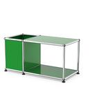 USM Haller side table with storage, USM green, 35 cm