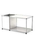 USM Haller side table with storage, Pure white RAL 9010, 35 cm