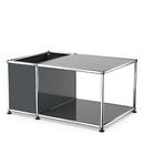 USM Haller side table with storage, Anthracite RAL 7016, 50 cm