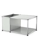 USM Haller side table with storage, Light grey RAL 7035, 50 cm