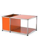 USM Haller side table with storage, Pure orange RAL 2004, 50 cm