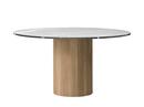 Cabin Table, Ø 130 cm, Light oak / pietra marble