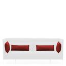 Cushion Set for Alcove Sofa, For 3-seater, Credo, Red chilli