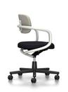 Allstar Office Swivel Chair, White, Hopsak, Warm grey / ivory