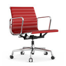 Aluminium Group EA 117, Chrome-plated, Leather (Standard), Red