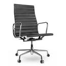 Aluminium Group EA 119, Chrome-plated, Leather Premium F, Nero