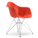 Eames Plastic Armchair RE DAR, Red (poppy red), Without upholstery, Without upholstery, Standard version - 43 cm, Chrome-plated
