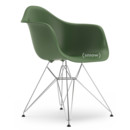 Eames Plastic Armchair RE DAR, Forest, Without upholstery, Without upholstery, Standard version - 43 cm, Chrome-plated