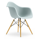 Eames Plastic Armchair RE DAW, Ice grey, Without upholstery, Without upholstery, Standard version - 43 cm, Yellowish maple