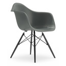 Eames Plastic Armchair RE DAW, Granite grey, Without upholstery, Without upholstery, Standard version - 43 cm, Black maple