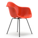 Eames Plastic Armchair RE DAX, Red (poppy red), Without upholstery, Without upholstery, Standard version - 43 cm, Coated basic dark