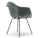 Eames Plastic Armchair RE DAX, Granite grey, Without upholstery, Without upholstery, Standard version - 43 cm, Coated basic dark