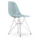 Eames Plastic Side Chair RE DSR, Ice grey, Without upholstery, Without upholstery, Standard version - 43 cm, Chrome-plated