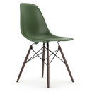 Eames Plastic Side Chair RE DSW, Forest, Without upholstery, Without upholstery, Standard version - 43 cm, Dark maple