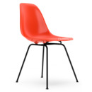 Eames Plastic Side Chair RE DSX, Red (poppy red), Without upholstery, Without upholstery, Standard version - 43 cm, Coated basic dark
