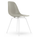 Eames Plastic Side Chair RE DSX, Pebble, Without upholstery, Without upholstery, Standard version - 43 cm, Coated white