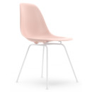 Eames Plastic Side Chair RE DSX, Pale rose, Without upholstery, Without upholstery, Standard version - 43 cm, Coated white