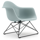 Eames Plastic Armchair RE LAR, Ice grey, Without upholstery, Coated basic dark