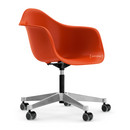 Eames Plastic Armchair RE PACC, Poppy red RE, Without upholstery, Without upholstery