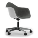 Eames Plastic Armchair RE PACC, Cotton white, With full upholstery, Nero / ivory