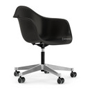 Eames Plastic Armchair RE PACC, Deep black RE, Without upholstery, Without upholstery