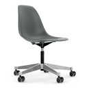 Eames Plastic Side Chair RE PSCC, Granite grey RE, Without upholstery, Without upholstery