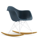 Eames Plastic Armchair RE RAR, Sea blue, Coated white, Yellowish maple