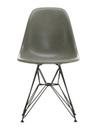 Eames Fiberglass Chair DSR, Eames raw umber, Powder-coated basic dark smooth