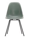 Eames Fiberglass Chair DSX, Eames sea foam green, Powder-coated basic dark smooth