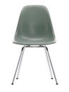 Eames Fiberglass Chair DSX, Eames sea foam green, Polished chrome
