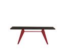 EM Table, 200 x 90 cm, Black oak, protective varnish, Japanese red