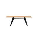 EM Table, 200 x 90 cm, Natural oak, protective varnish, Deep black