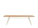 EM Table, 240 x 90 cm, Natural oak, protective varnish, Ecru