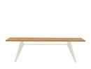 EM Table, 260 x 90 cm, Natural oak solid, oiled, Ecru