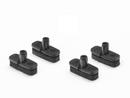 Glides (1 Set) for Vitra Chairs, For All Plastic Chair, Felt pads for hard floor surfaces, basic dark