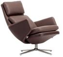 Grand Relax, Without Ottoman, Leather Premium F, chestnut, Polished, 46,5 cm