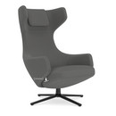 Grand Repos, Chair Grand Repos, Fabric Cosy 2 Classic Grey, 46 cm, Basic dark