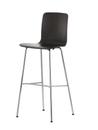 HAL Ply Bar Stool, Dark oak, Bar version: 801 mm, Without Seat Cover