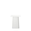 Metal Side Table, White, Small (H 38 x B 31,5 x T 31,5 cm)