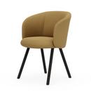 Mikado Armchair, Dark oak, Dumet, Ochre melange, Glides for carpets