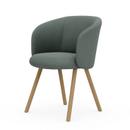 Mikado Armchair, Natural oak, Dumet, Sage / steel blue, Glides for carpets