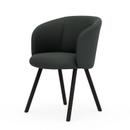 Mikado Armchair, Dark oak, Plano, Sierra grey / nero, Glides for carpets