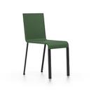 .03, Non-stackable, Base powder-coated black, Without armrests, Dark green