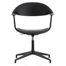 Mynt Chair, Basic dark RE, Without upholstery, Without upholstery, Deep black, Glides for carpets