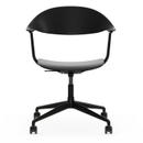 Mynt Office Svivel Chair four-star base, Basic dark RE, Without upholstery, Without upholstery, Deep black, Hard castors for carpets