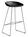 Hay - About A Stool AAS 38, Bar version: seat height 74 cm, Stainless steel, Black