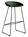 Hay - About A Stool AAS 38, Bar version: seat height 74 cm, Steel black powder-coated, Green
