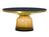 ClassiCon - Bell Coffee Table, Brass with clear varnish, Amber orange