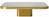 ClassiCon - Bow Coffee Table, Brass natural, H 25 x W 100 x D 100