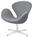 Fritz Hansen - Swan Chair, 40 cm, Christianshavn, Christianshavn 1171 - Light Grey